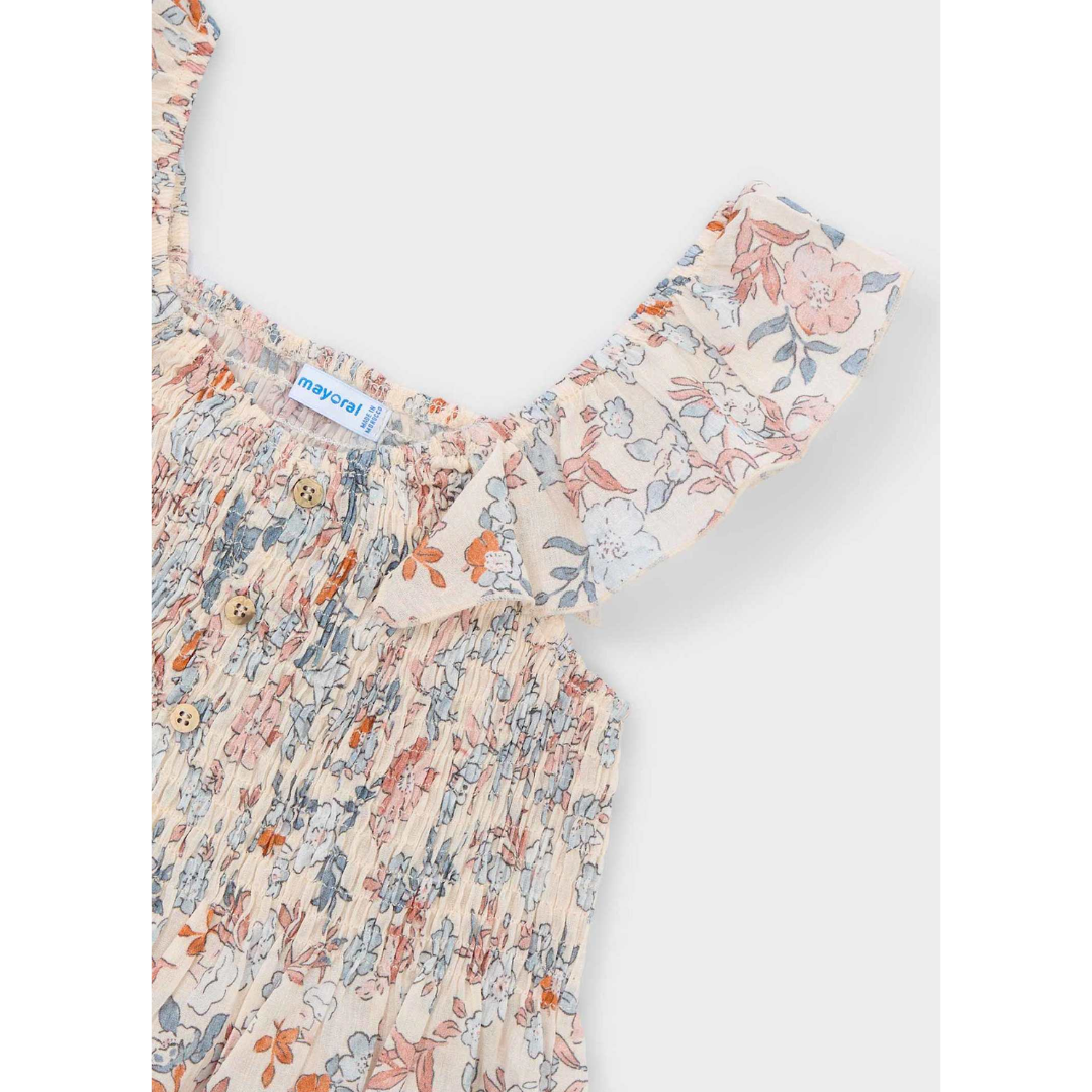 Salmon Bambula Ruffle Top