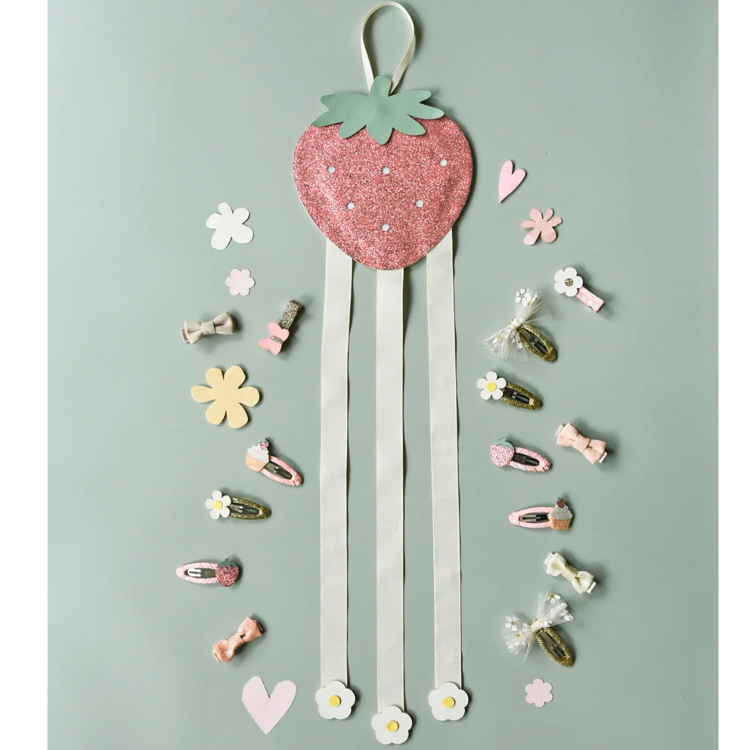 Sweet Strawberry 3 Ribbon Clip Hanger