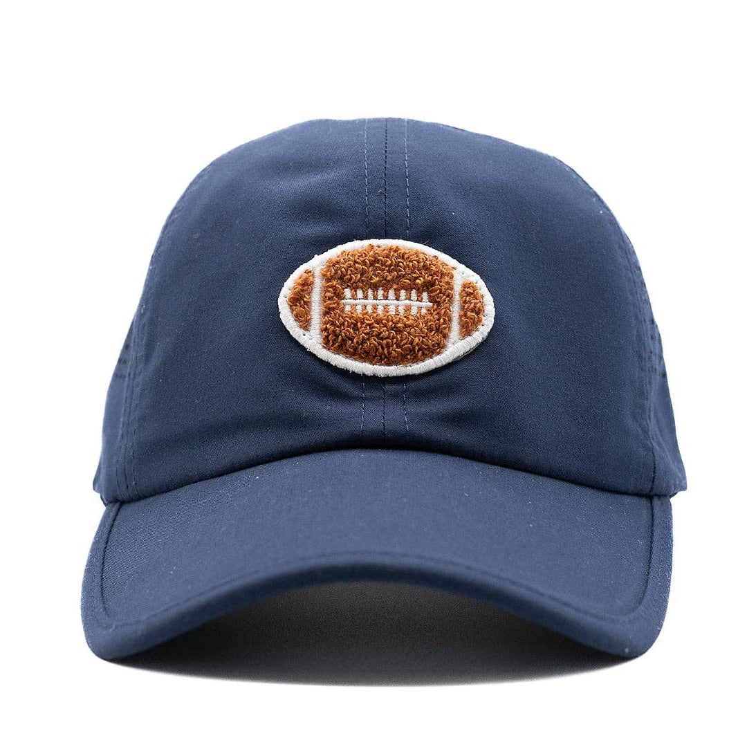 Football Athletic Hat for Kids - Vented Sports Cap with Football Patch | Rey to Z