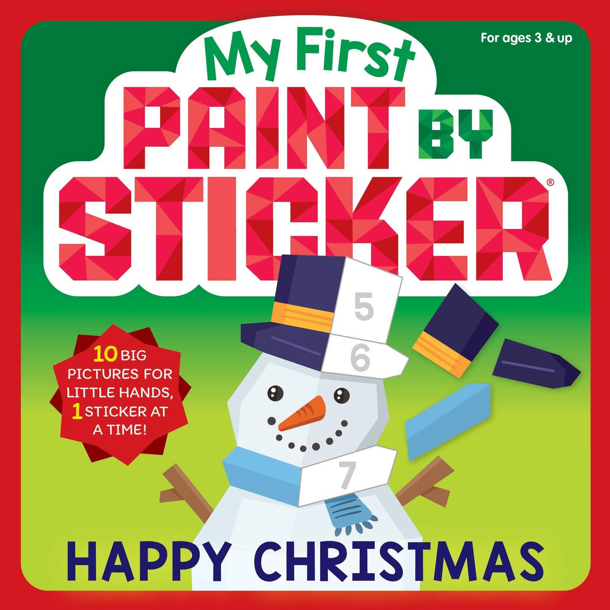 My First Paint by Sticker: Happy Christmas