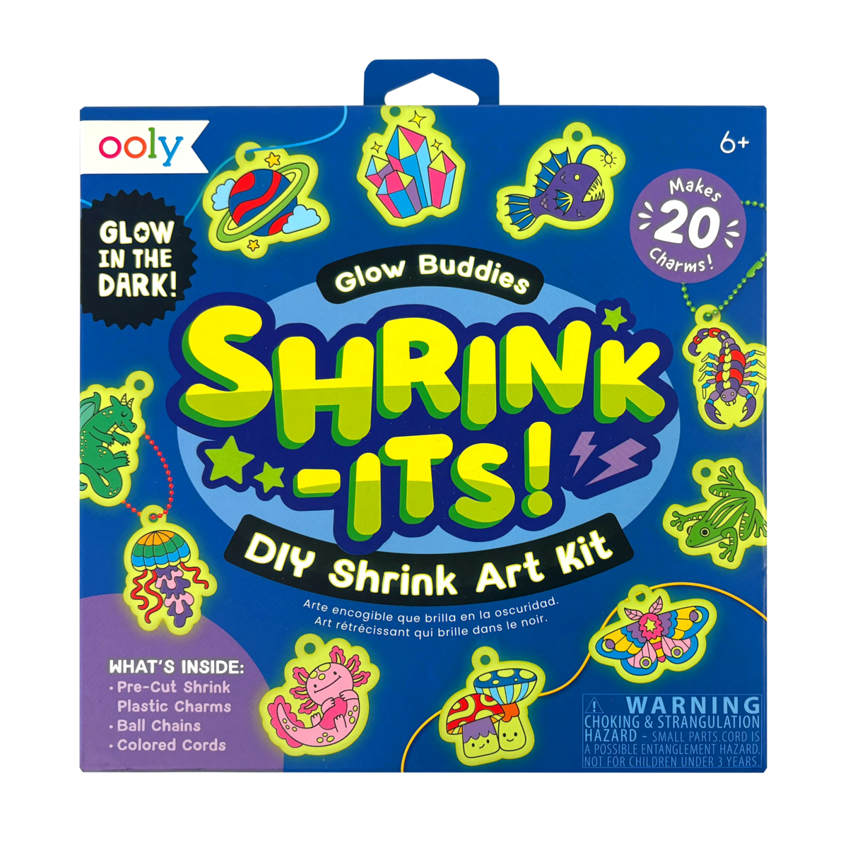Shrink Art Kit for Kids - Glow in the Dark Charms DIY Craft | OOLY