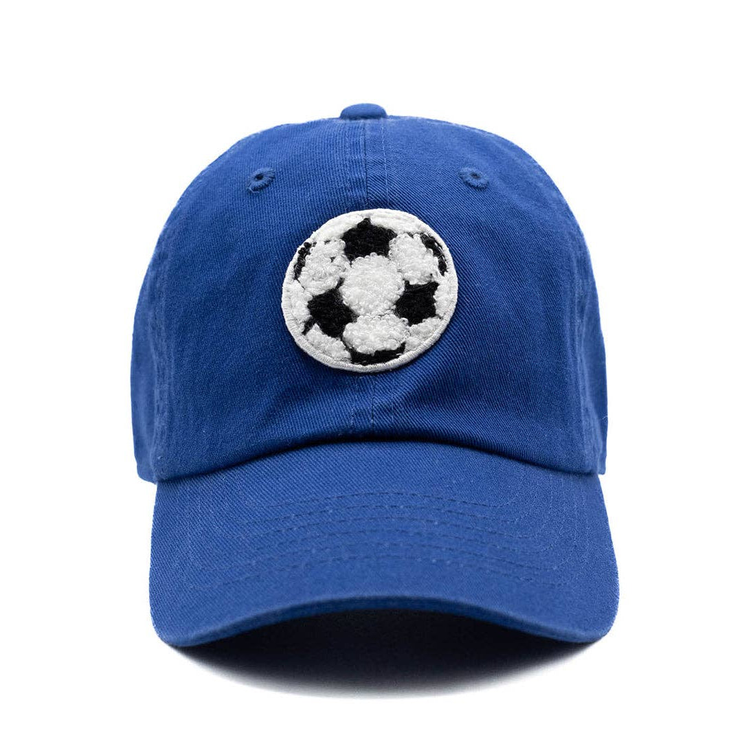Soccer Baseball Hat for Kids - Cotton Cap with Soccer Ball Patch | Rey to Z