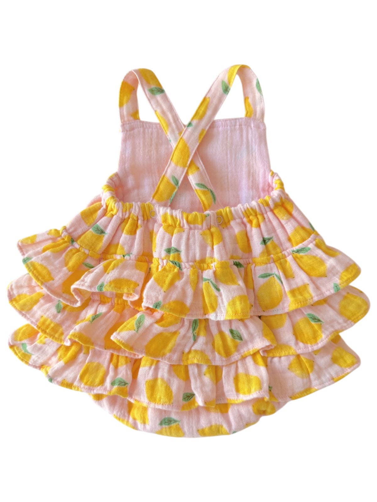 Lemon Sorbet Muslin Ruffle Sunsuit
