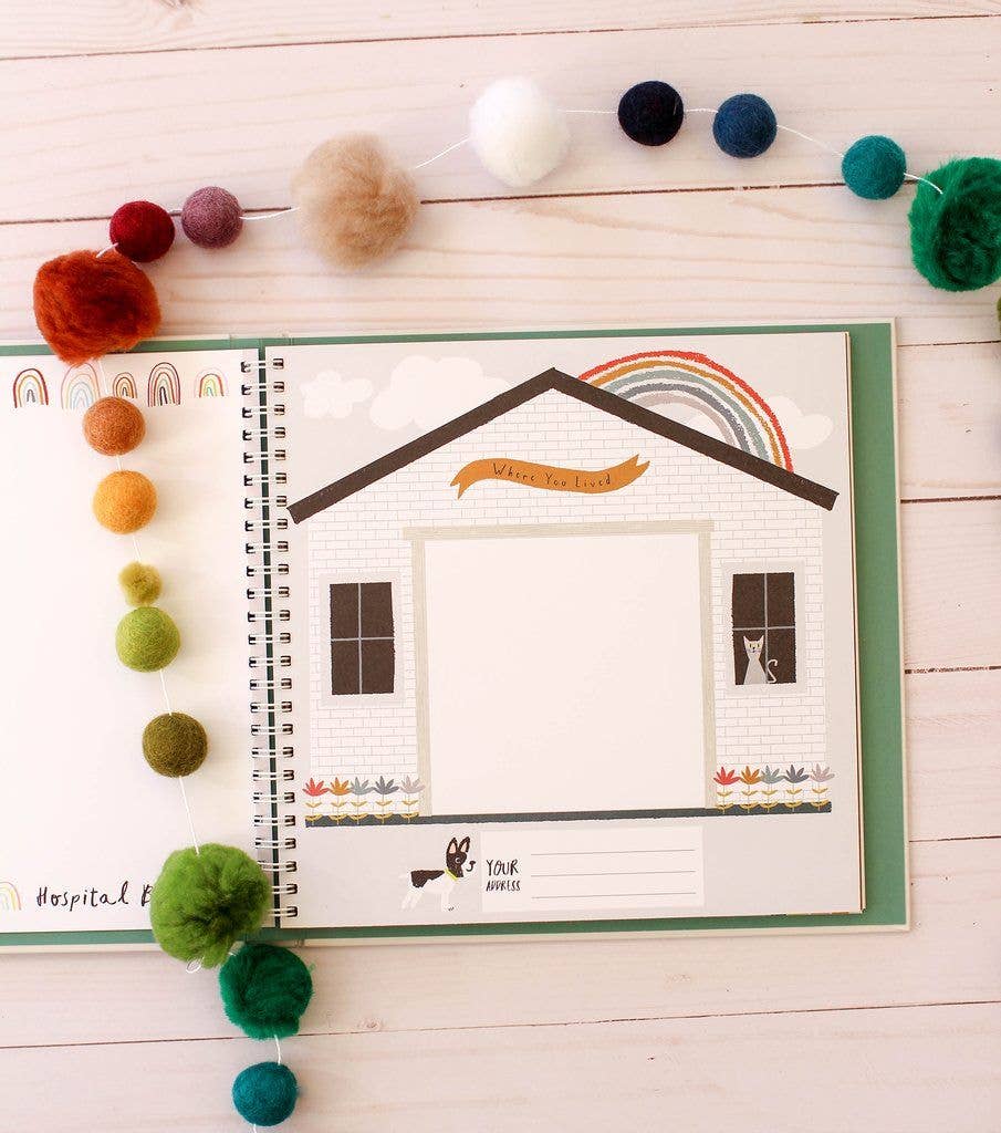 Gift for Newborn: Little Rainbow Baby Memory Book | First Year Keepsake