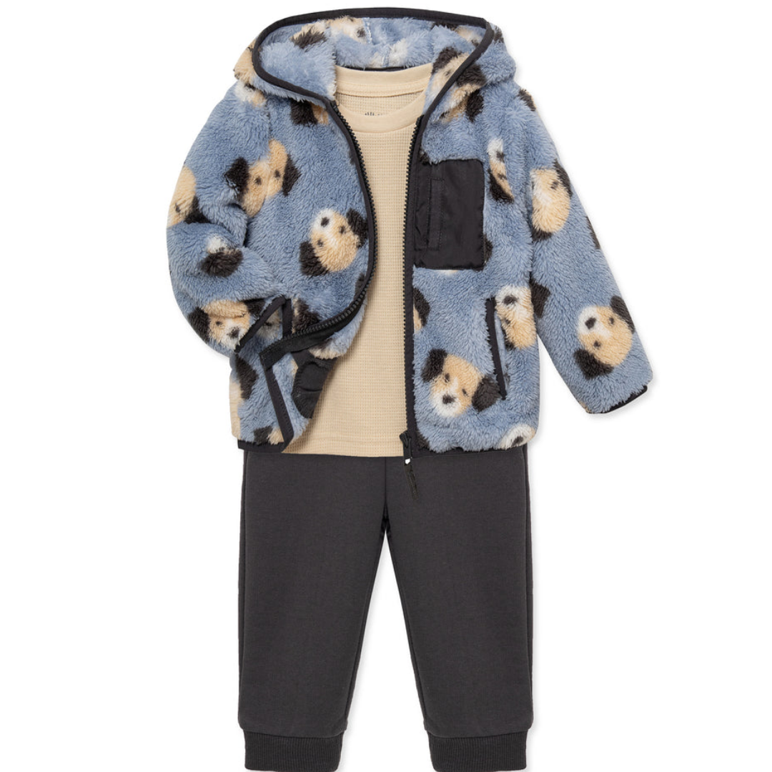 Puppy 3-Piece Sherpa Set
