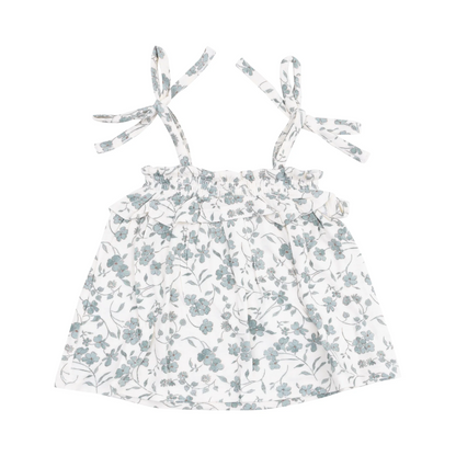 Baby's Breath Floral Ruffle Top and Bloomer Set