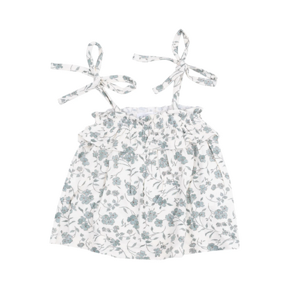 Baby's Breath Floral Ruffle Top and Bloomer Set