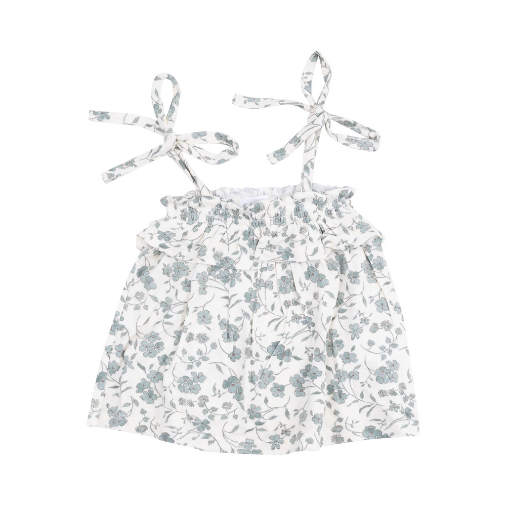 Baby's Breath Floral Ruffle Top and Bloomer Set
