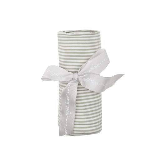 Desert Green Stripe Swaddle Blanket