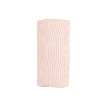 Solid Rose Smoke Rib Swaddle Blanket