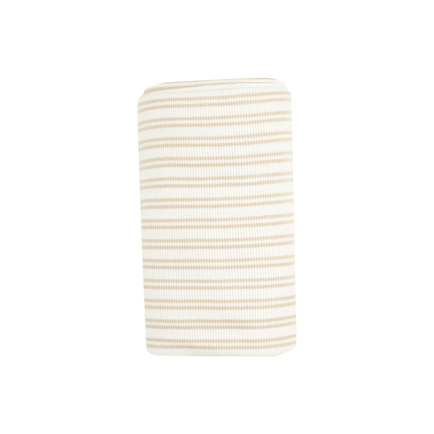 Stripe Oxford Tan Swaddle Blanket