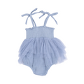 Solid Muslin Dusty Blue Tutu Bubble