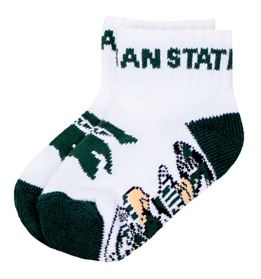 Michigan State Spartans Baby Socks