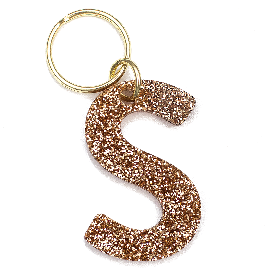 Glitter Letter Keychains - A-Z