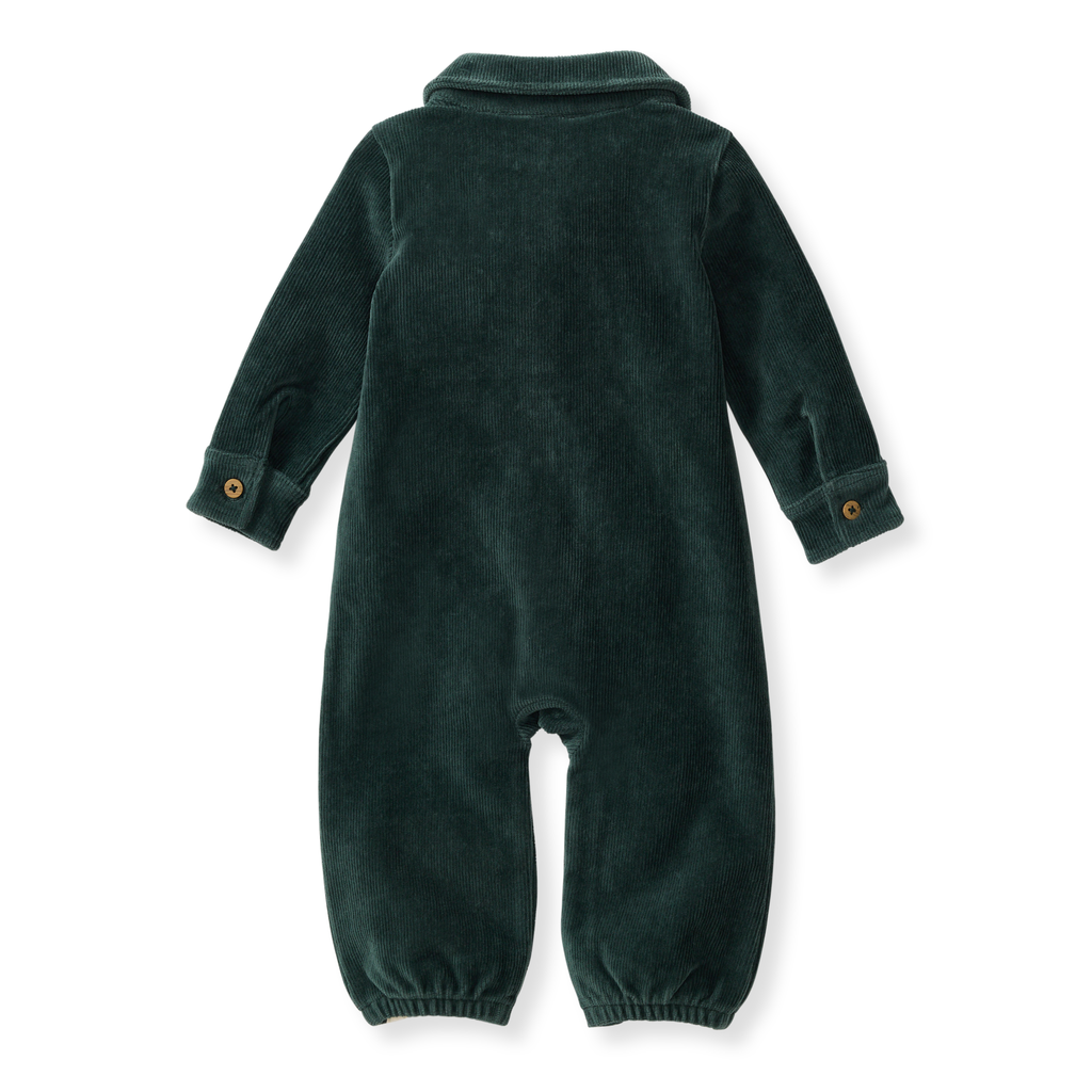 Forest Green Cord Jumpsuit