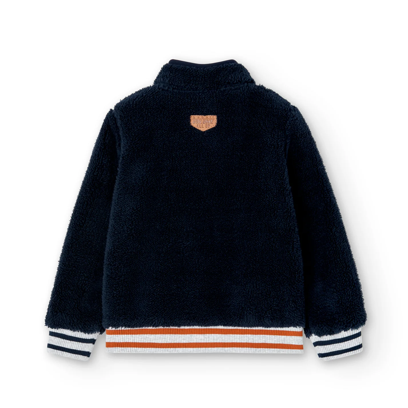 Navy Fleece Banded Jacket