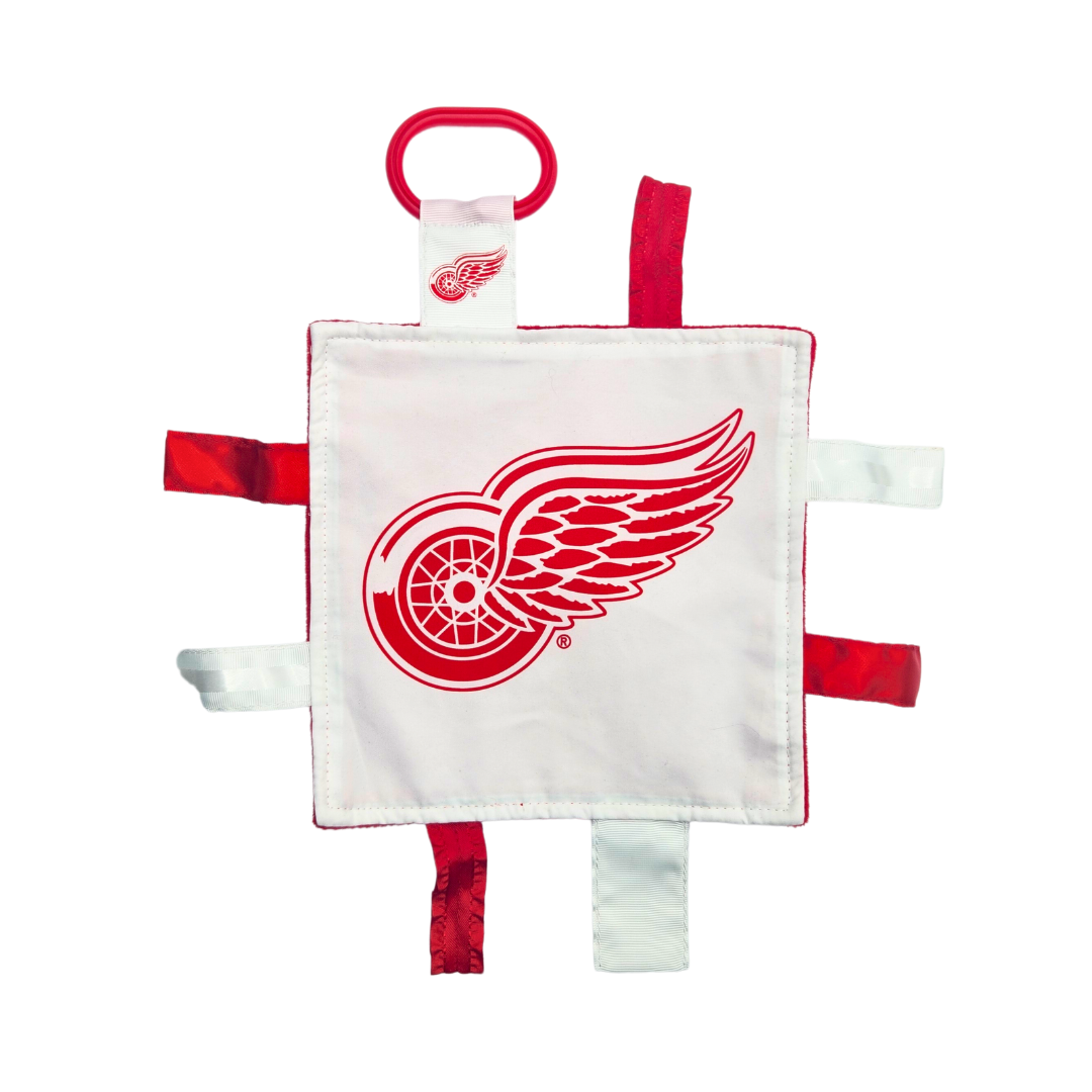 Detroit Red Wings Hockey Stroller Tag Toy Learning Lovey