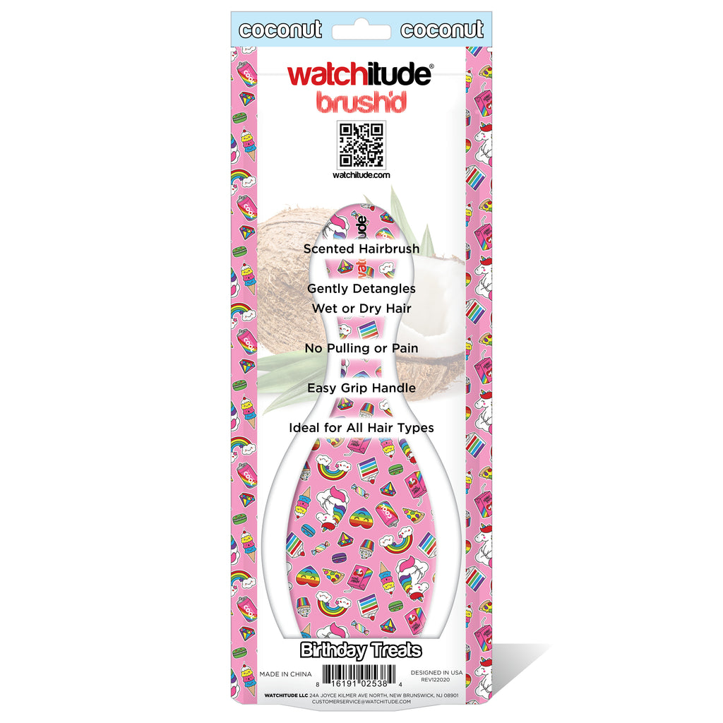 Birthday Treats Scented Hair Brush