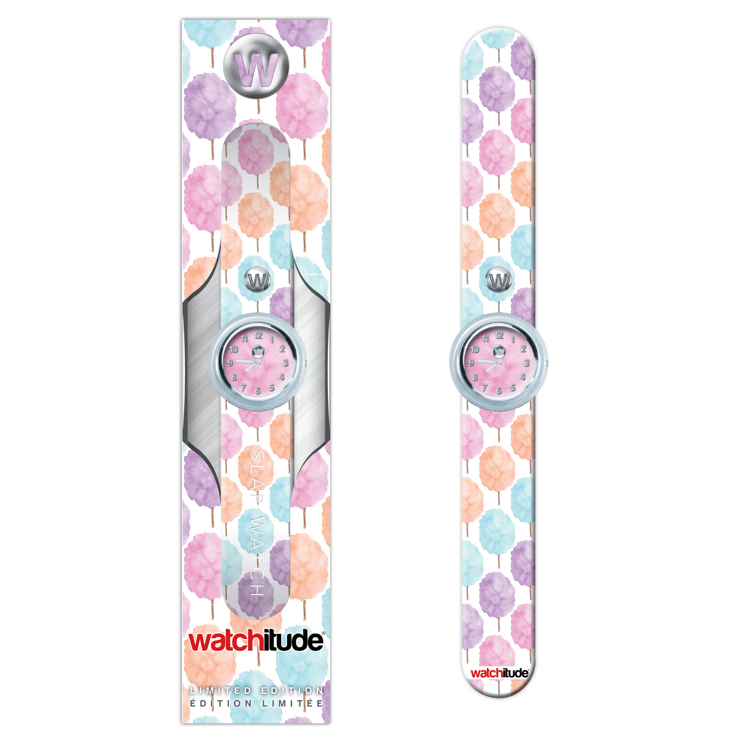 Cotton Candy Digital Slap Watch