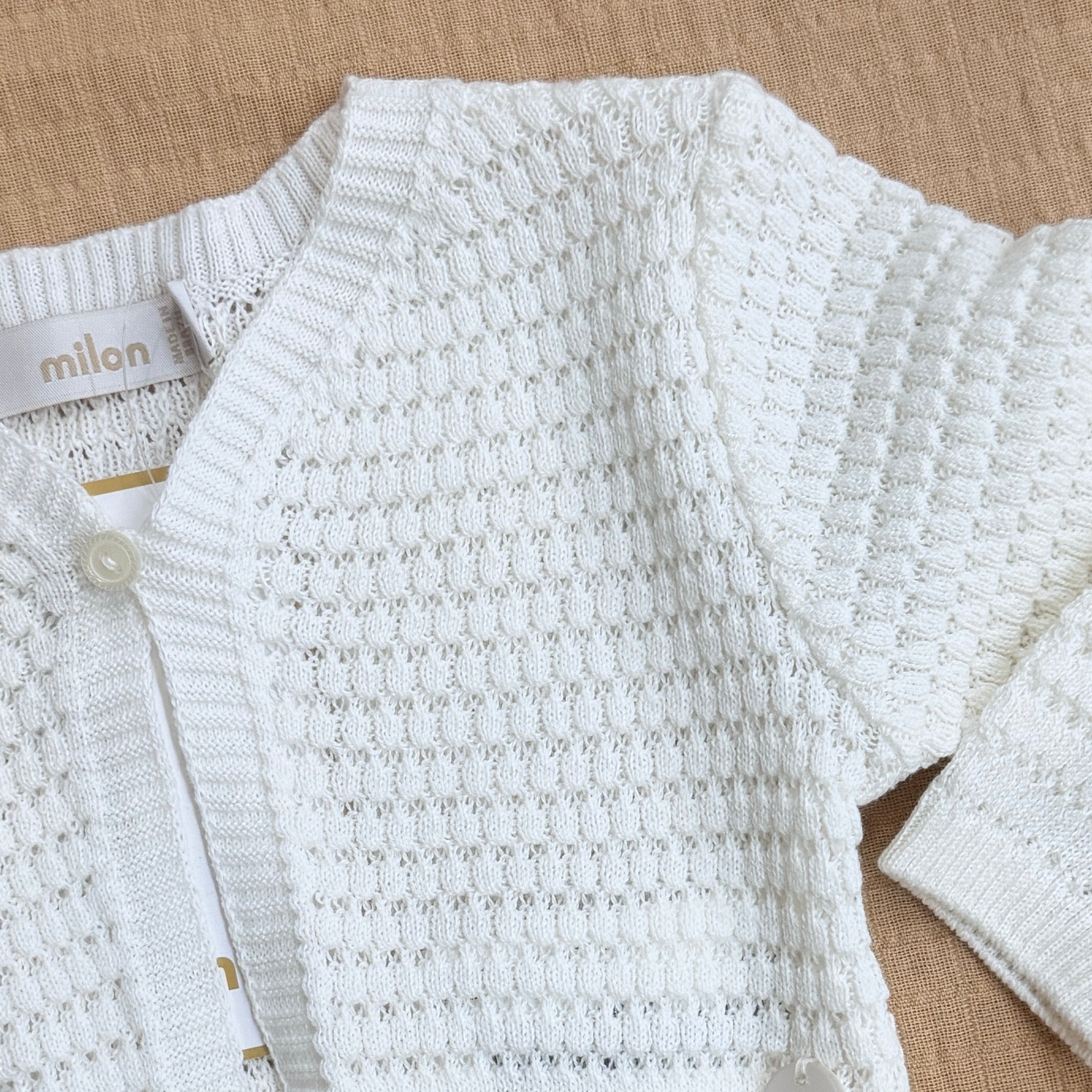 Off White Knit Cardigan Shrug