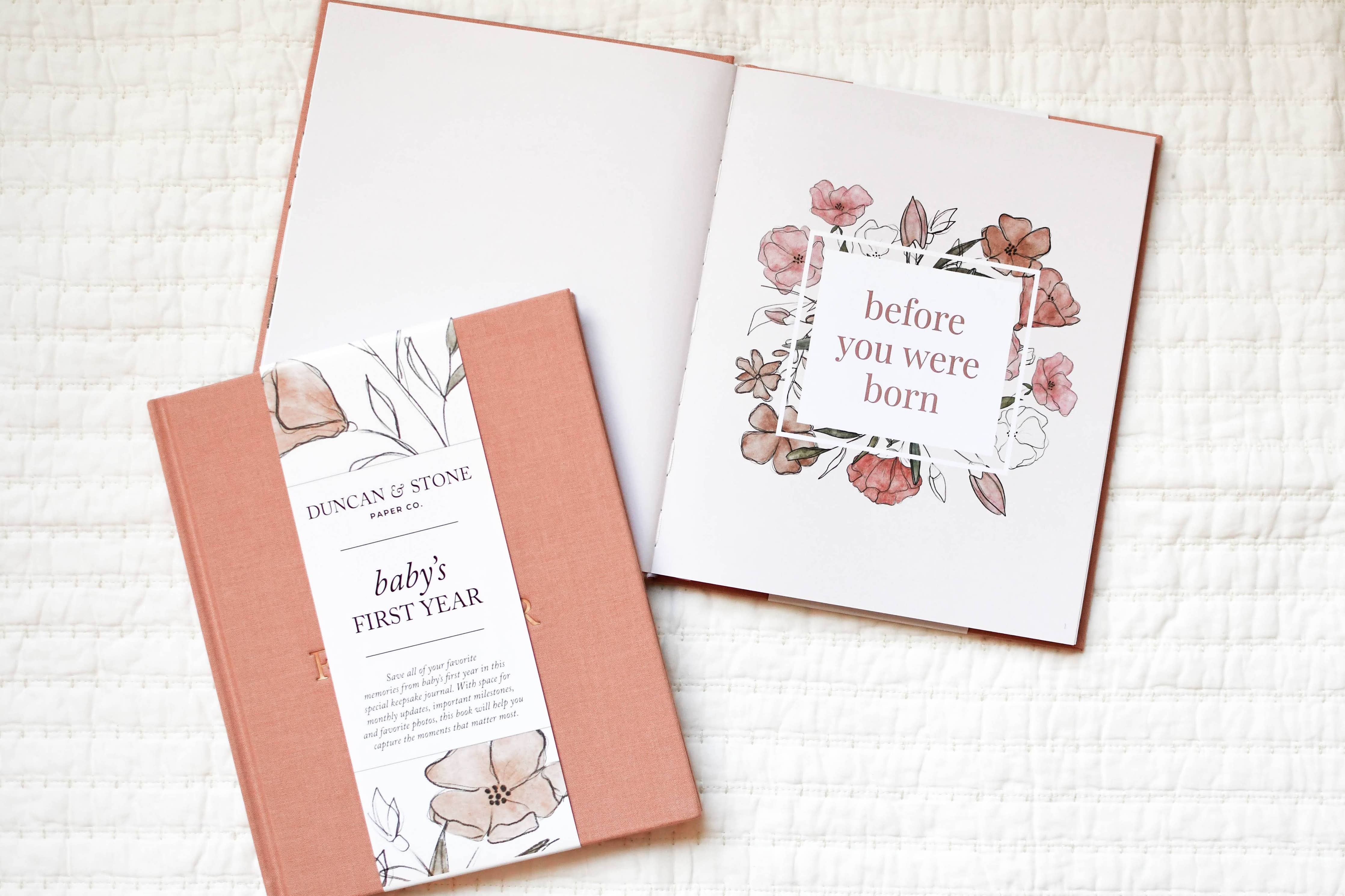 Baby's First Year Memory Book & Photo Album | Mother's Day
