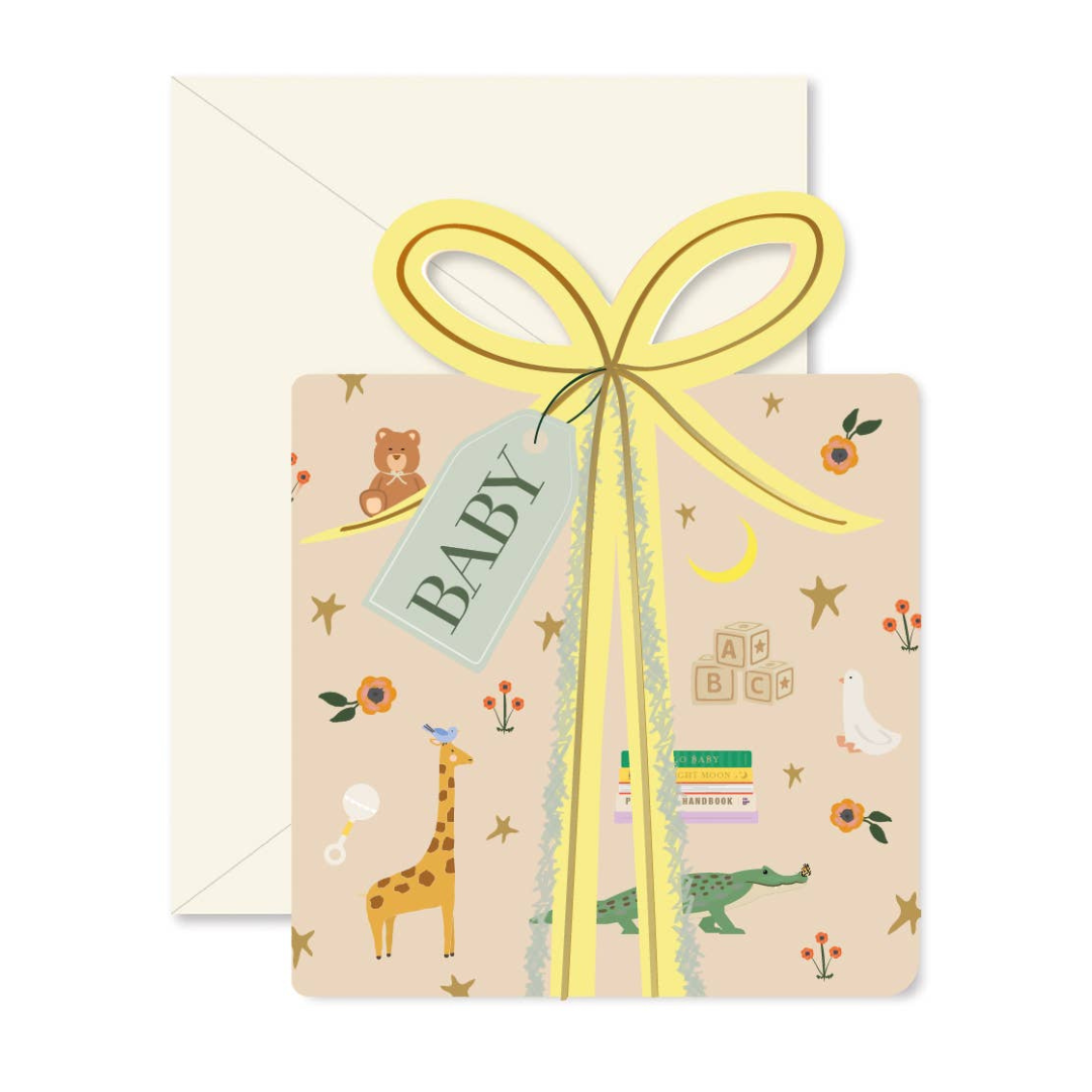 Baby Gift Die-Cut Greeting Card