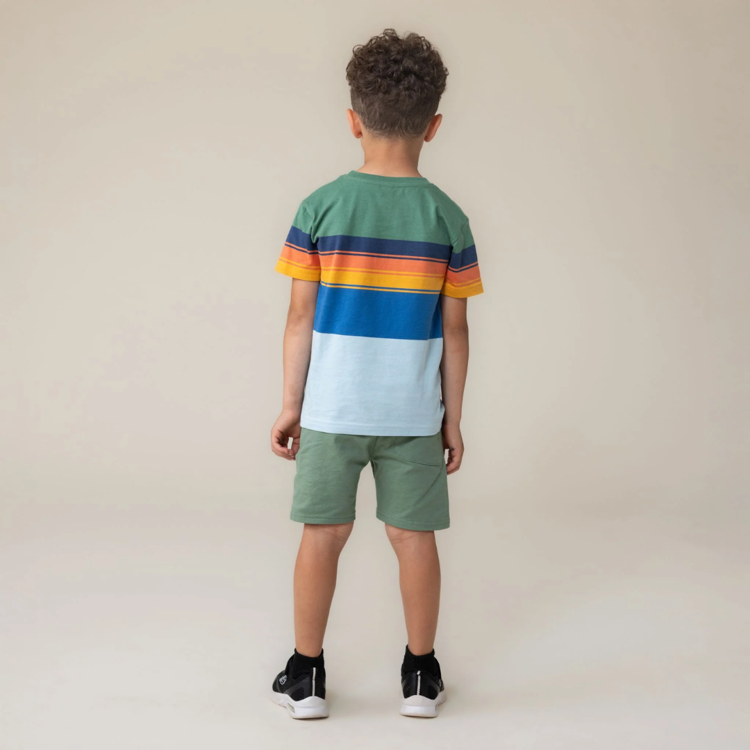 Coastal Colorblock Stripe Tee