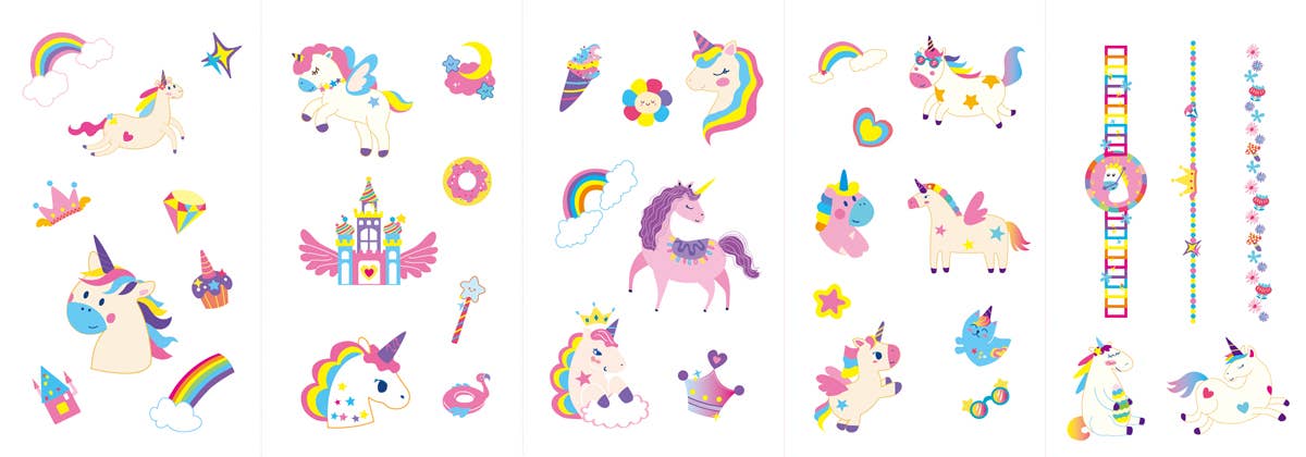 Unicorn Nail Stickers & Tattoos