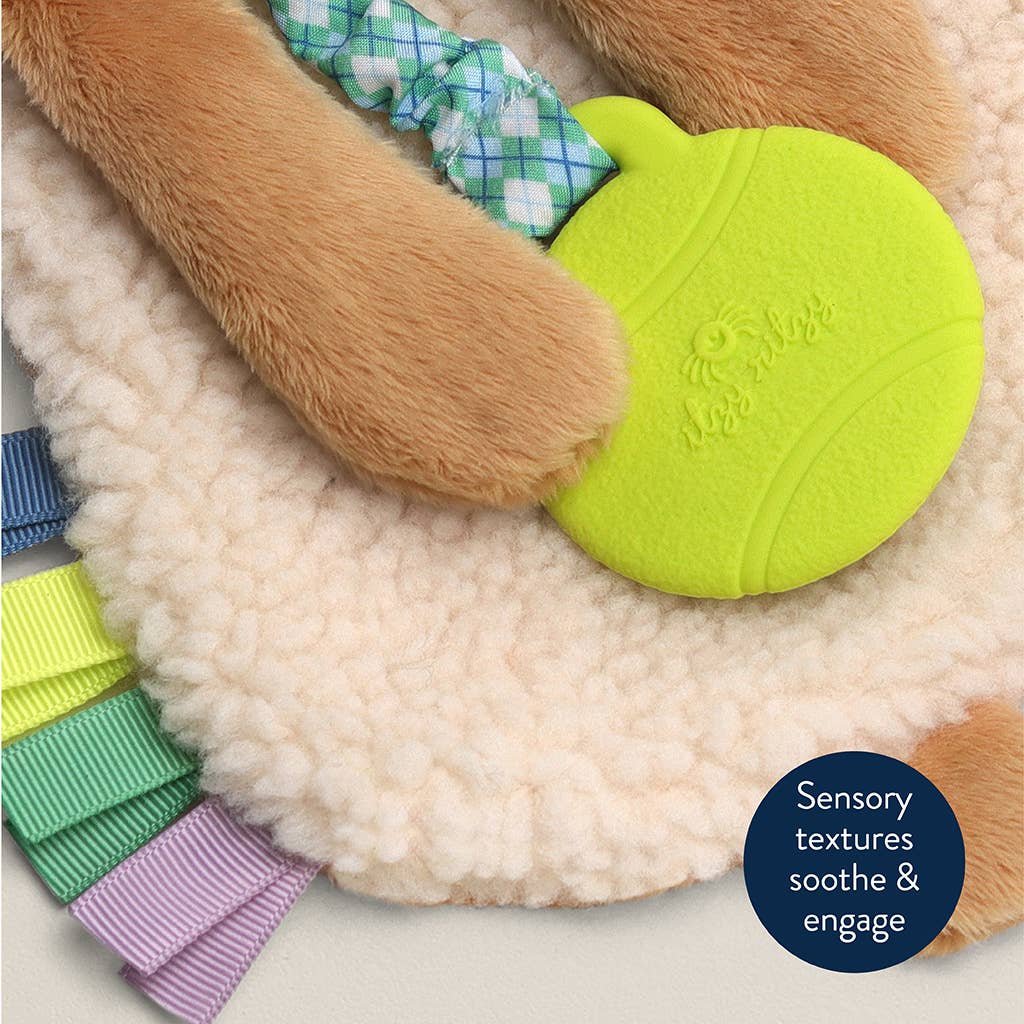 Puppy Itzy Lovey™ Plush and Tennis Ball Teether Toy