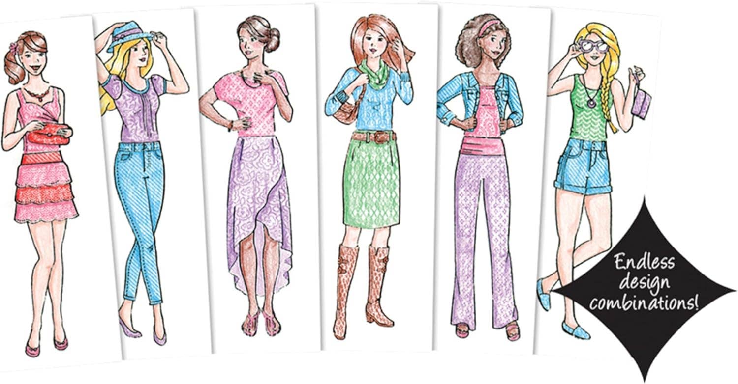 Fashion Plates Classic Styles Mix-and-Match Drawing Kit