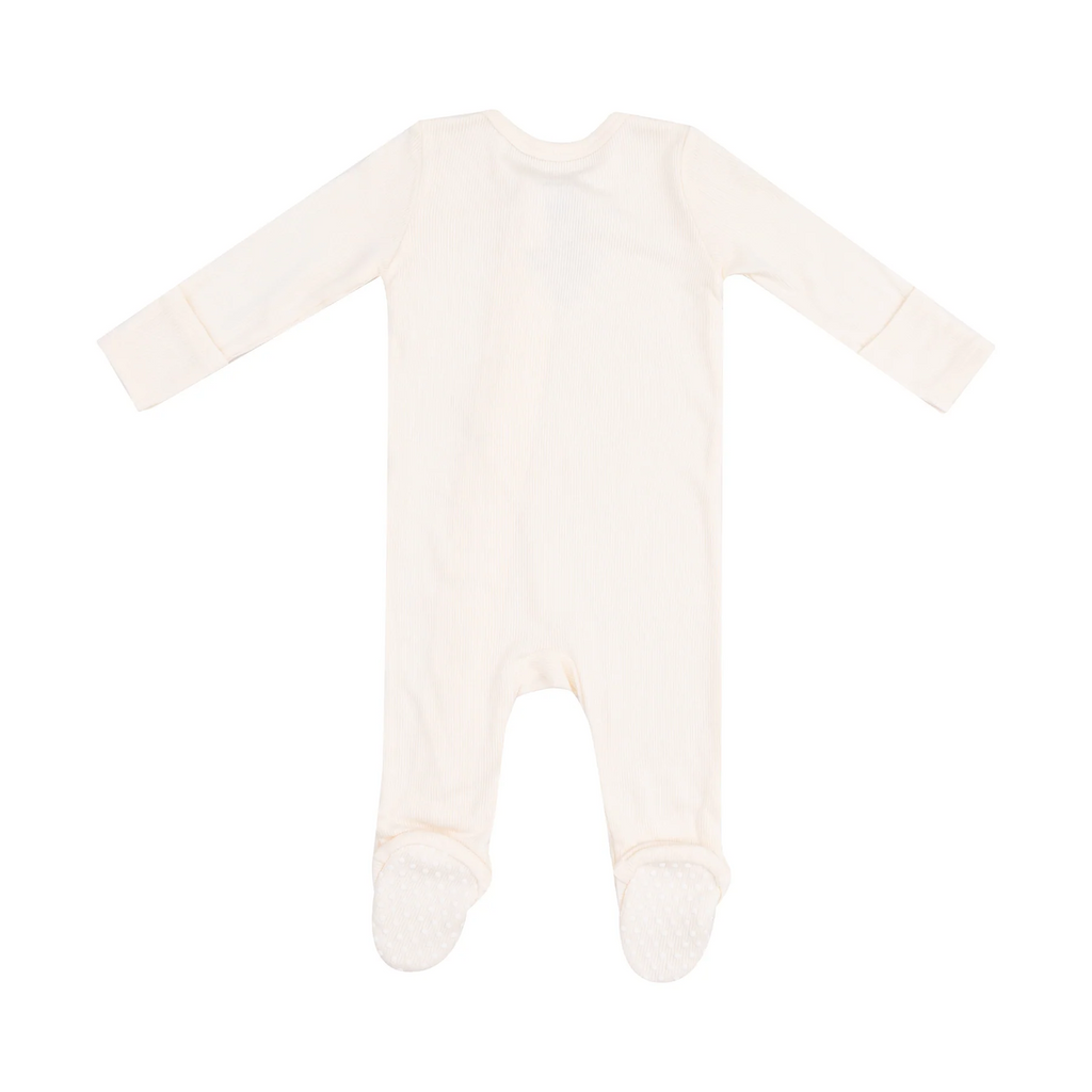Solid Sugar Swizzle Zipper Footie