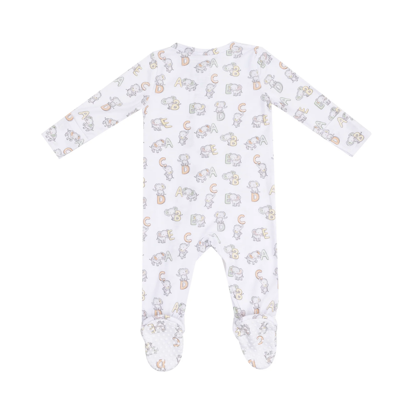 Vintage Elephant Zipper Footie