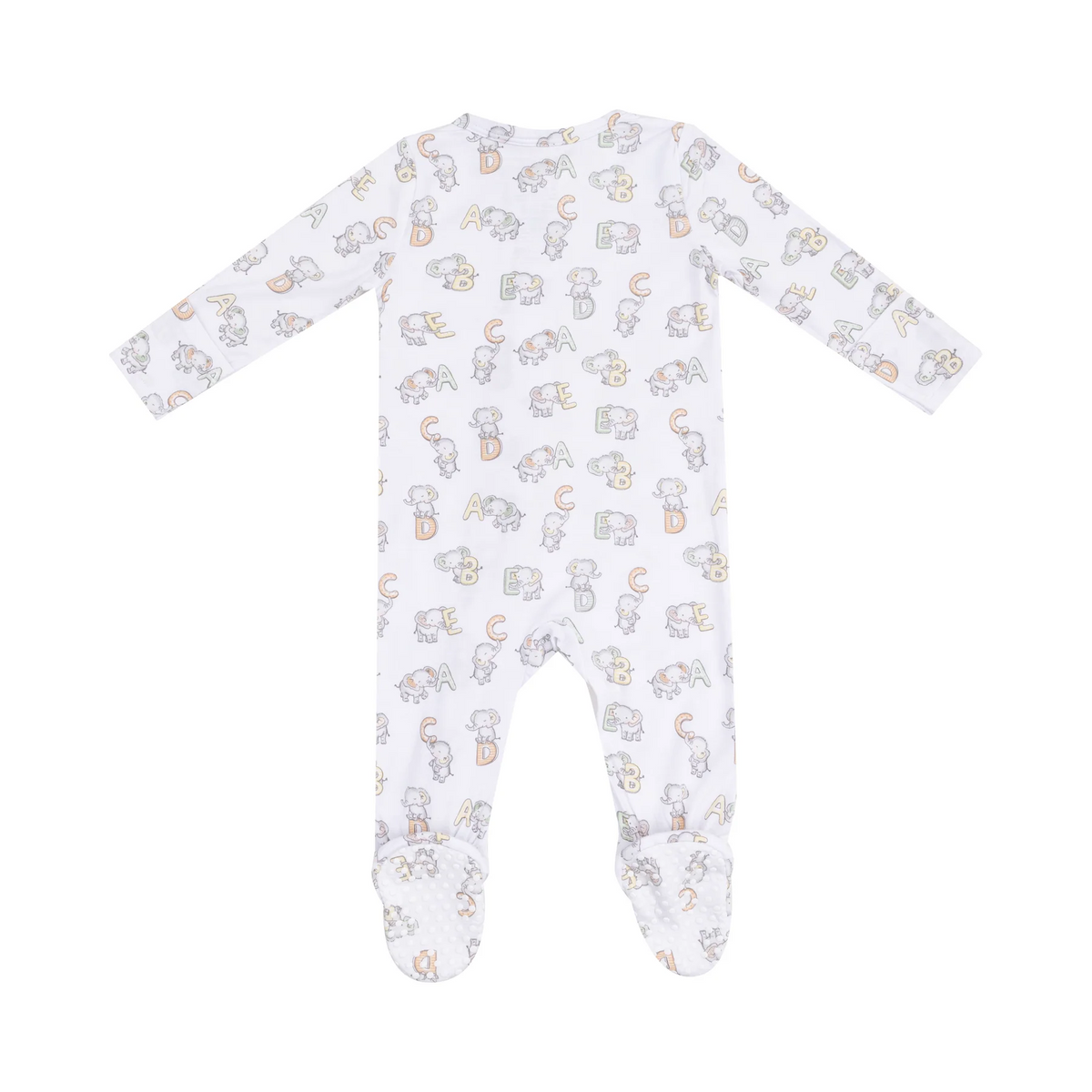 Vintage Elephant Zipper Footie