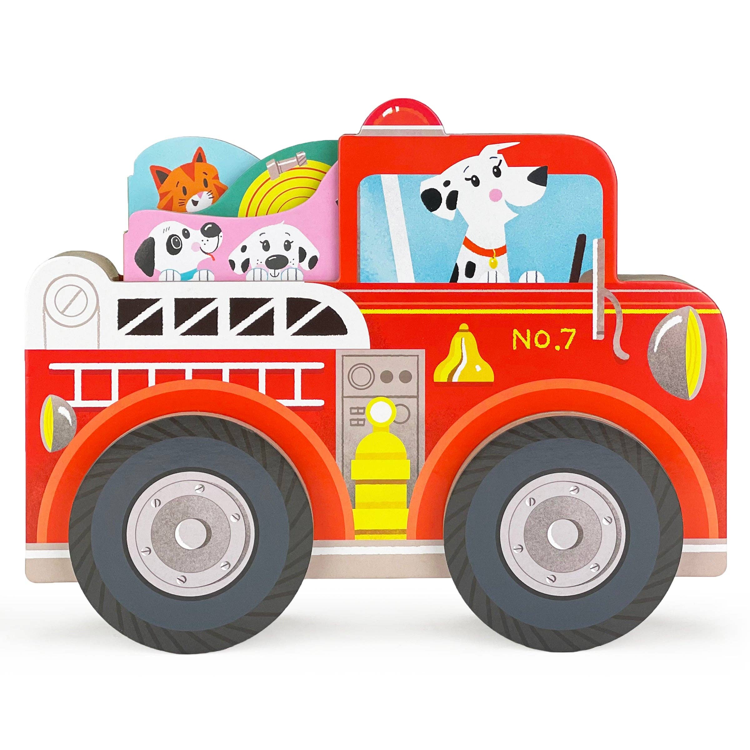 Fire Truck Tales Interactive Rolling Slipcase with 3 Books