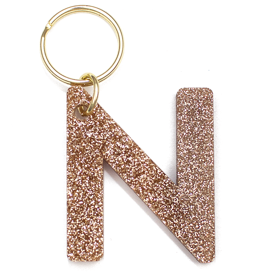 Glitter Letter Keychains - A-Z