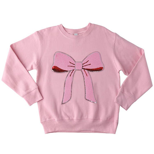 Chenille Bow Sweatshirt