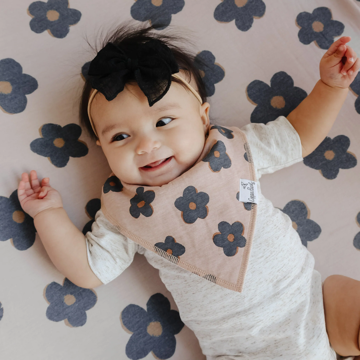 Gemma in Tan Bandana Bib Set 4-pack