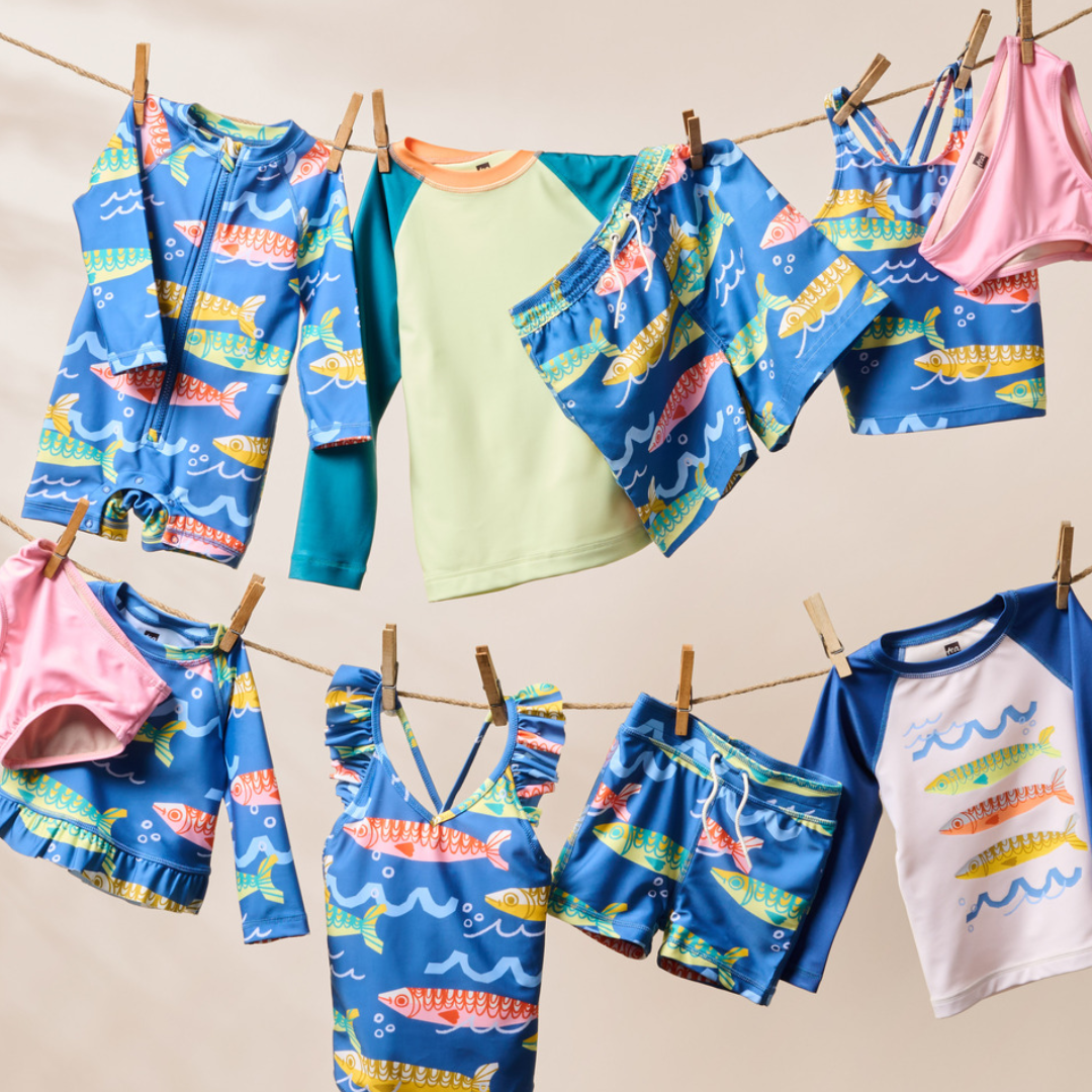 Sardinas del Mar Rash Guard Swimsuit