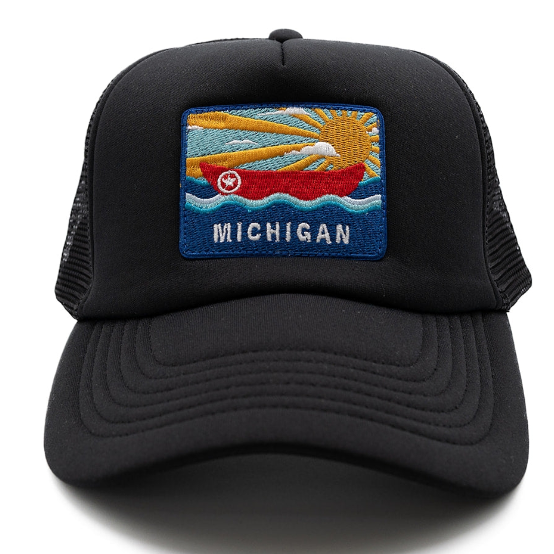 Michigan Postcard Trucker Hat