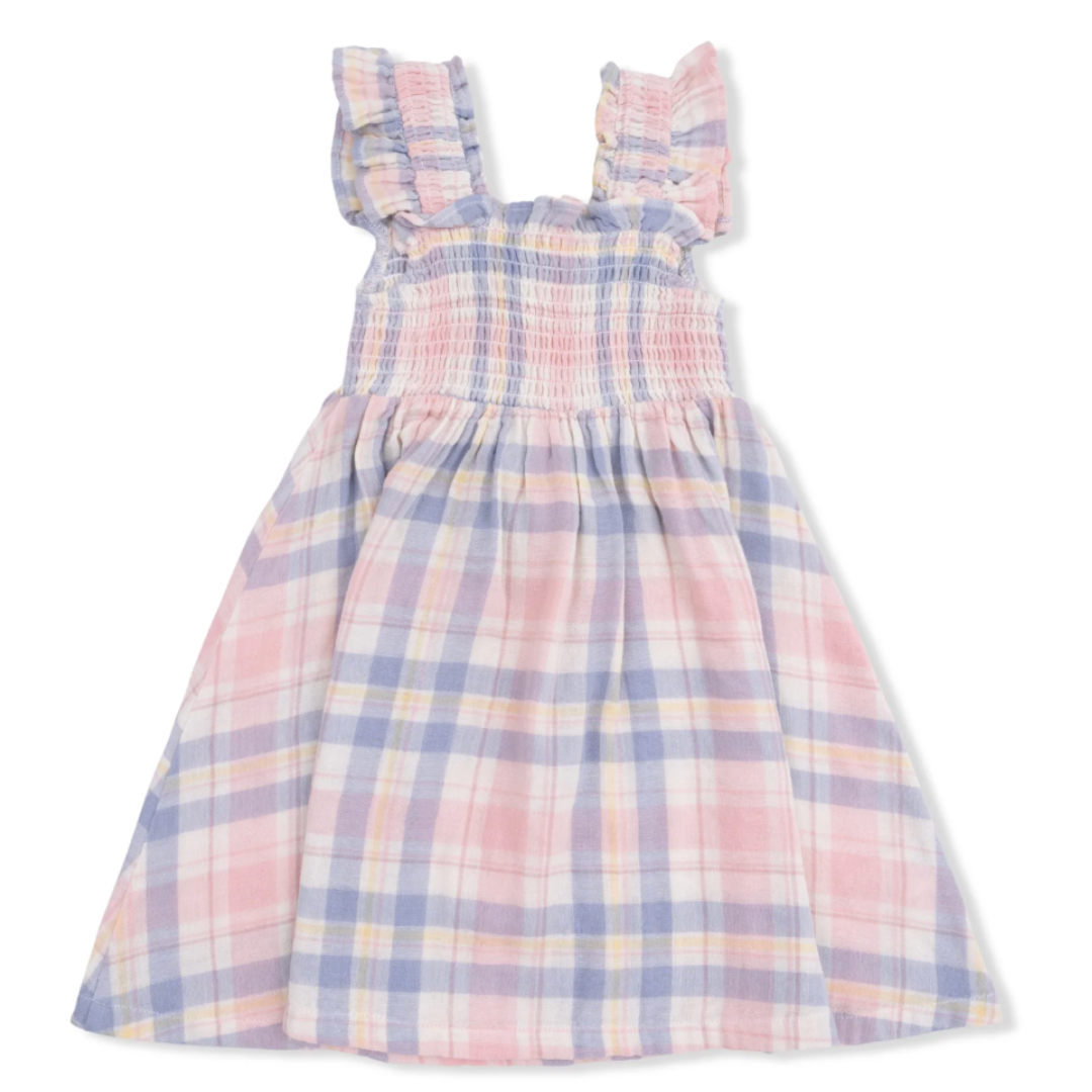 Dusty Plaid Sundress & Bloomer