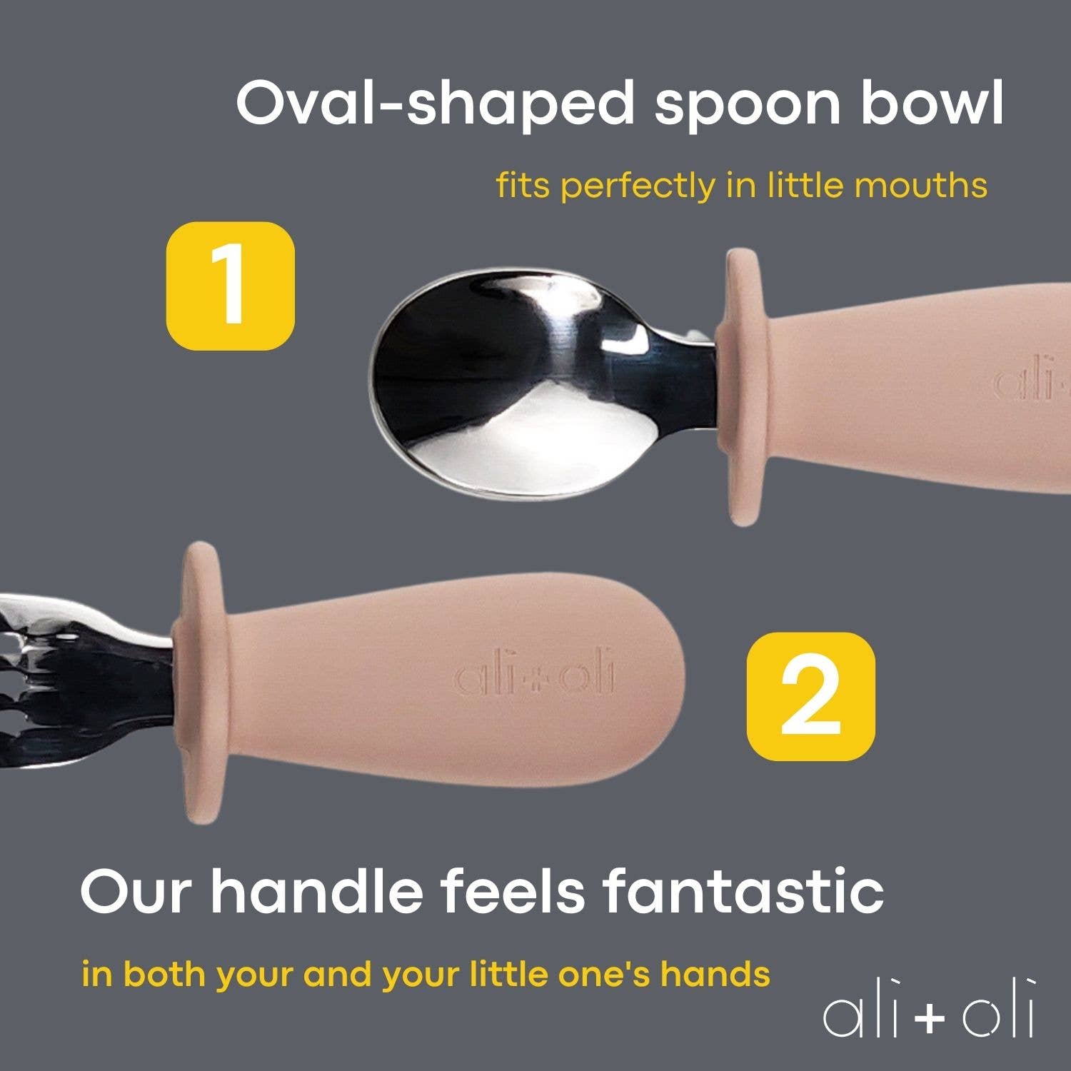 Pink Spoon & Fork Learning Set