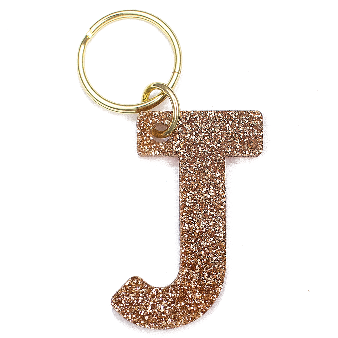 Glitter Letter Keychains - A-Z