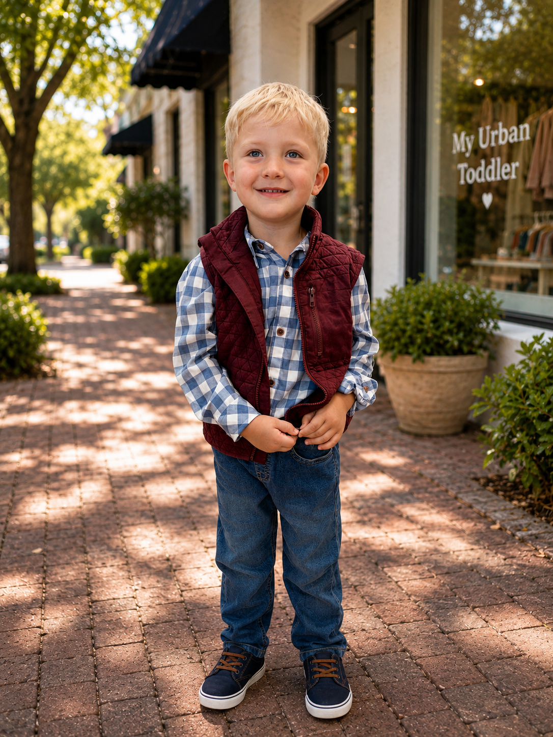 Burgundy Hunter Padded Vest