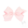 Organza Overlay Medium Grosgrain Hair Bows (Pinks)