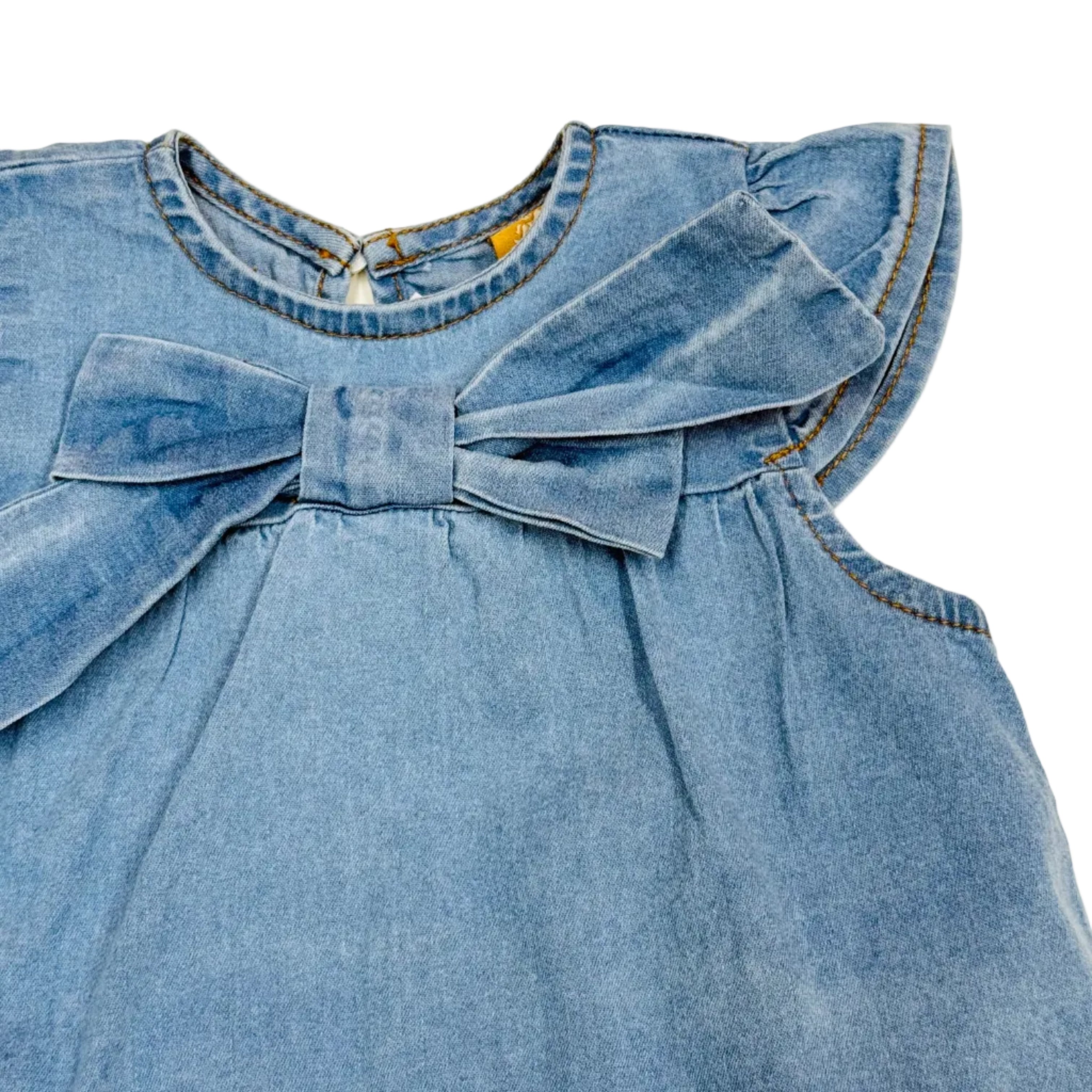 Chambray Bodysuit and Bloomer Set
