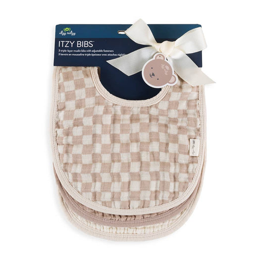 Triple-Layer Muslin Bibs (3-pk)