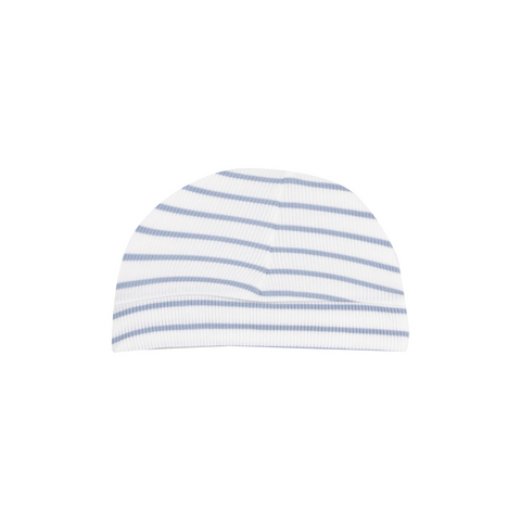 French Stripe Dusty Blue Beanie Hat