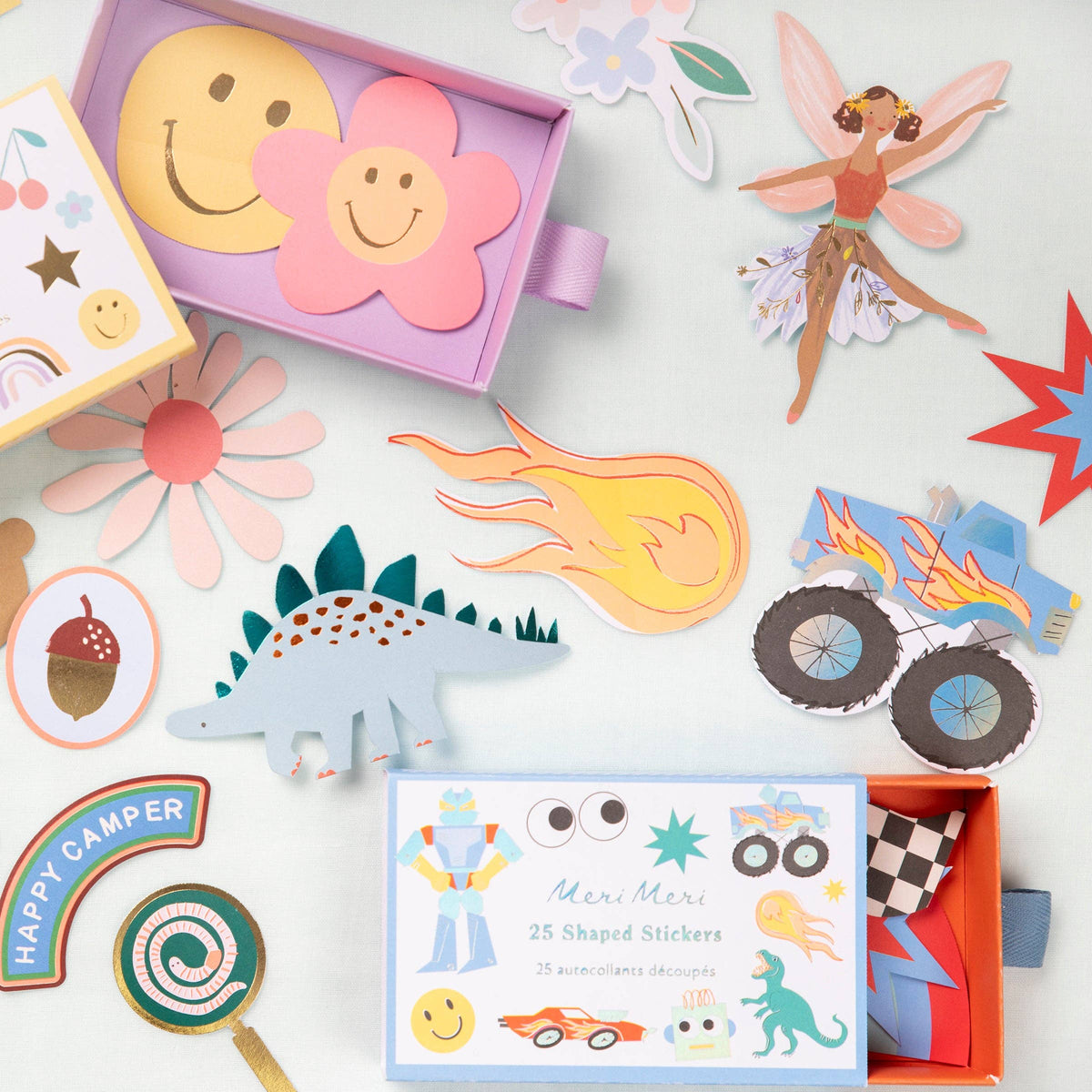Happy Icons Shaped Stickers