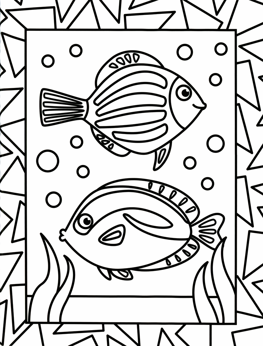 Stained Glass Coloring: Animals