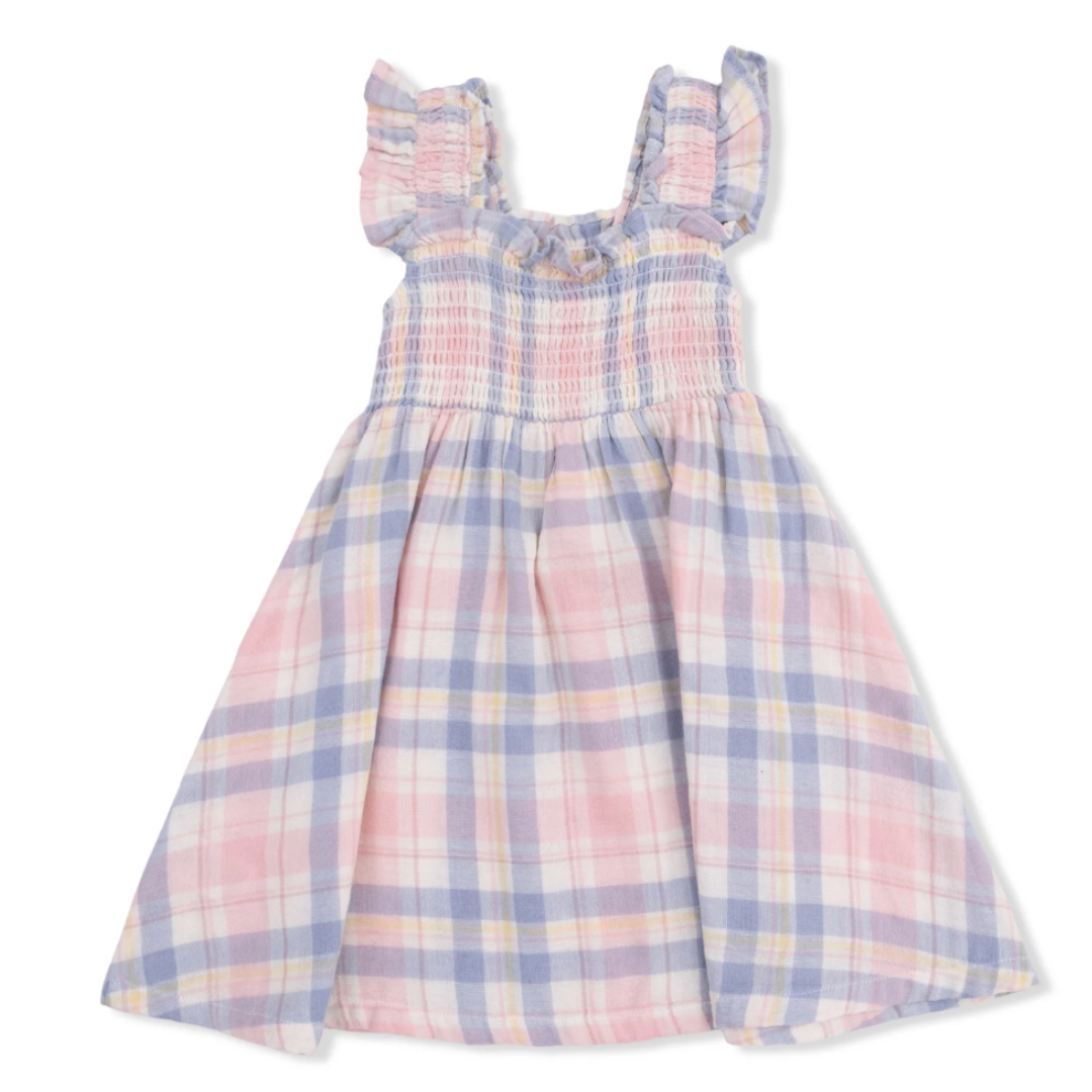 Dusty Plaid Sundress & Bloomer